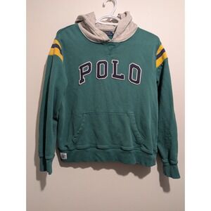 Boys Youth Polo Ralph Lauren Pullover Hoodie POLO‎ Green GRAY BLUE SIZE Large